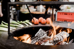 Leckeres Essen auf dem Grillevent
